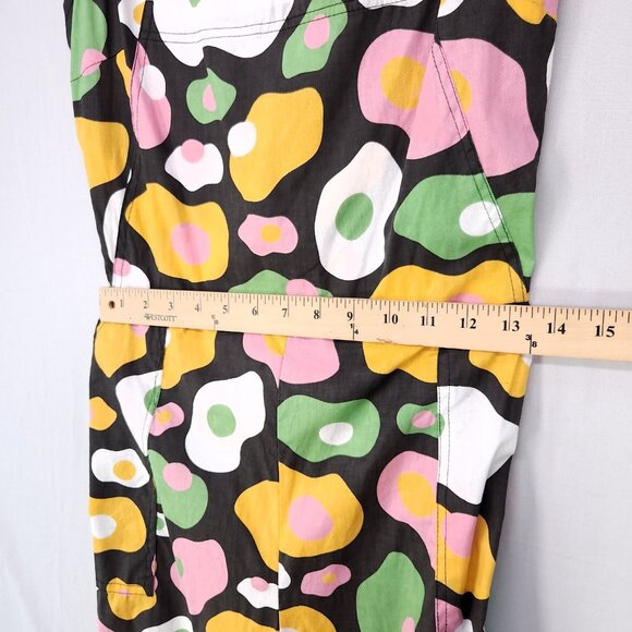 Nooworks Jumpsuit XL Egg Print Coveralls Sleeveless Pockets - Picture 10 of 16
